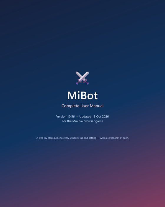 Cover of the MiBot user manual, version 10.56